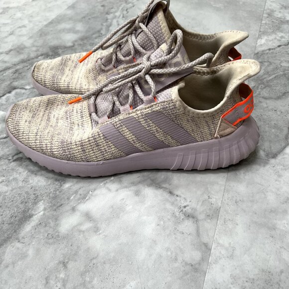 Adidas Kaptir X Womens Sz 9.5 Purple Solar Orange Creme Cloudfoam Shoes Sneakers - Picture 5 of 9